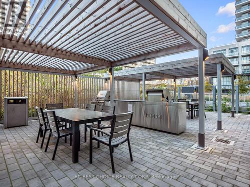 1008 - 65 Annie Craig Drive, Toronto, ON - Outdoor With Deck Patio Veranda With Exterior