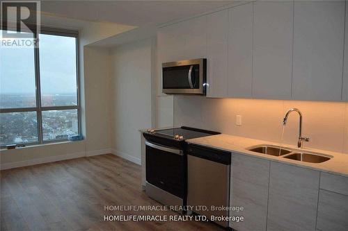 3001 - 60 Frederick Street, Kitchener, ON - Indoor Photo Showing Kitchen With Double Sink