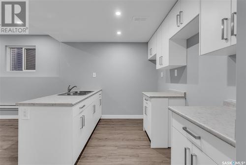 580 Kalra Street, Saskatoon, SK - Indoor Photo Showing Kitchen With Double Sink