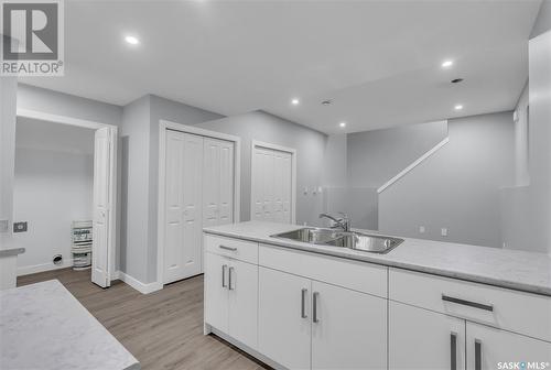 580 Kalra Street, Saskatoon, SK - Indoor Photo Showing Kitchen With Double Sink