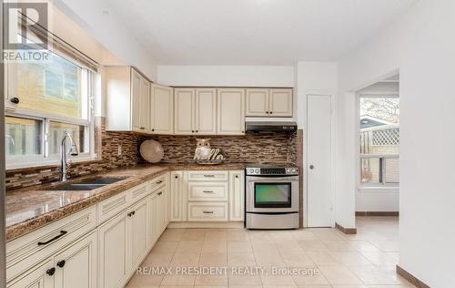 3 Clayhall Crescent, Toronto, ON - Indoor Photo Showing Kitchen With Double Sink