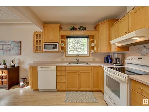 5336 111 Av Nw Nw, Edmonton, AB - Indoor Photo Showing Kitchen With Double Sink