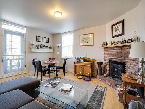 35 & 37 First St E, Orangeville, ON - Indoor Photo Showing Living Room With Fireplace