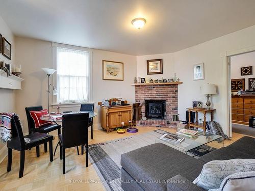 35 & 37 First St E, Orangeville, ON - Indoor Photo Showing Living Room With Fireplace