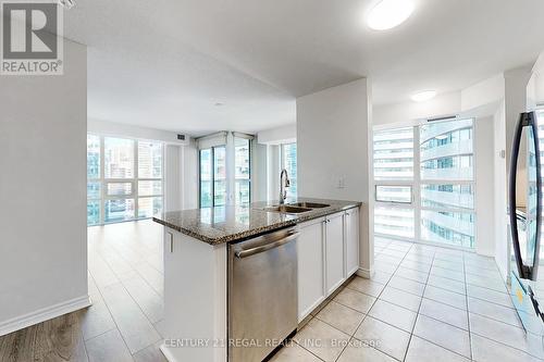 2706 - 19 Grand Trunk Crescent, Toronto, ON - Indoor Photo Showing Kitchen With Double Sink