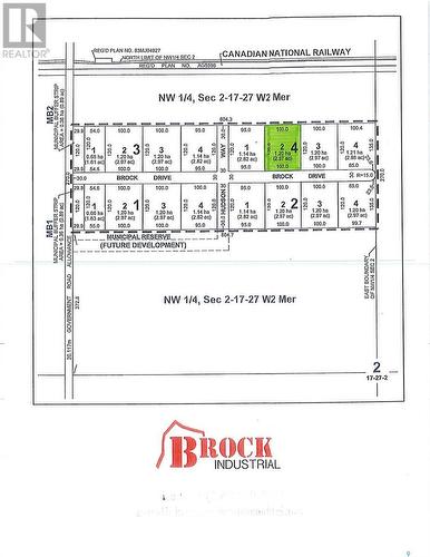 Lot 2 Block 4 Brock Industrial Park, Moose Jaw Rm No. 161, SK 