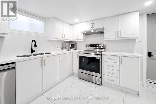 Lower - 75 Bayview Drive, St. Catharines, ON - Indoor Photo Showing Kitchen With Double Sink