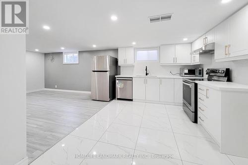 Lower - 75 Bayview Drive, St. Catharines, ON - Indoor Photo Showing Kitchen With Stainless Steel Kitchen