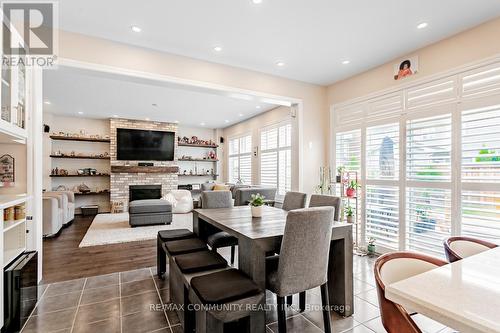 2506 Bridle Road, Oshawa, ON - Indoor Photo Showing Dining Room With Fireplace