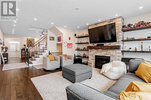 2506 Bridle Road, Oshawa, ON - Indoor Photo Showing Other Room With Fireplace