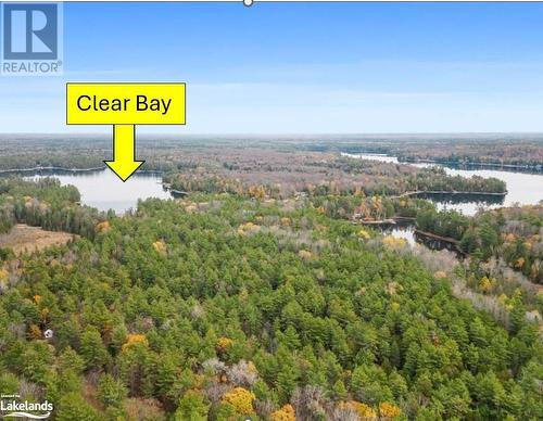 Aerial view with a water view - Beside 314 Clear Bay Road W, Kinmount, ON 