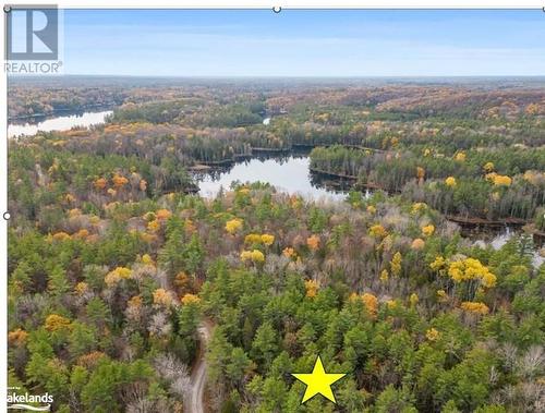 Bird's eye view with a water view - Beside 314 Clear Bay Road W, Kinmount, ON 