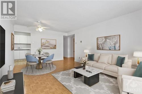 475 Laurier Avenue W Unit#1405, Ottawa, ON - Indoor Photo Showing Living Room