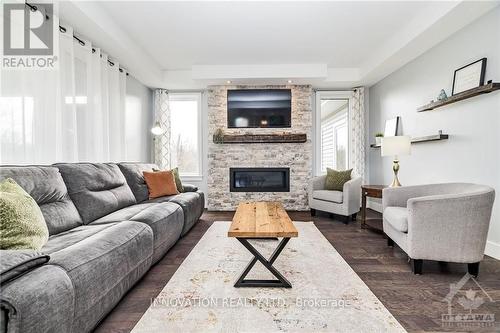 55 White Tail Drive, Lanark, ON - Indoor Photo Showing Living Room With Fireplace