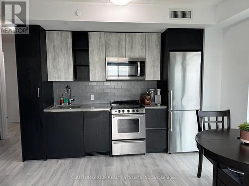 804 - 251 Manitoba Street, Toronto, ON - Indoor Photo Showing Kitchen With Stainless Steel Kitchen