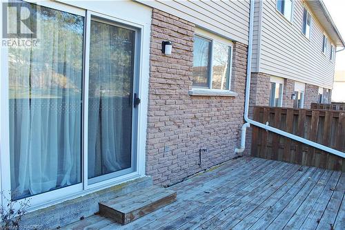 View of wooden terrace - 48 Lamson Crescent Unit# 48, Owen Sound, ON - Outdoor With Deck Patio Veranda With Exterior