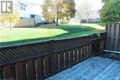 Deck - 48 Lamson Crescent Unit# 48, Owen Sound, ON - Outdoor With Exterior