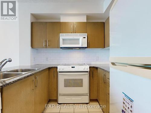 2509 - 3504 Hurontario Street, Mississauga, ON - Indoor Photo Showing Kitchen With Double Sink