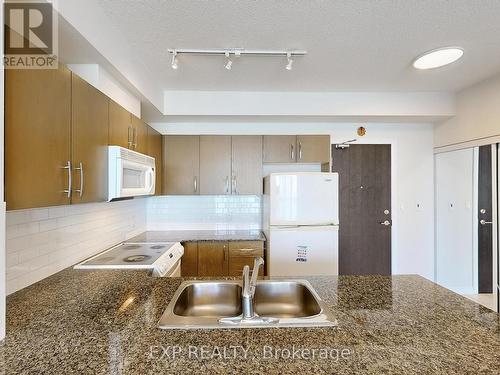 2509 - 3504 Hurontario Street, Mississauga, ON - Indoor Photo Showing Kitchen With Double Sink