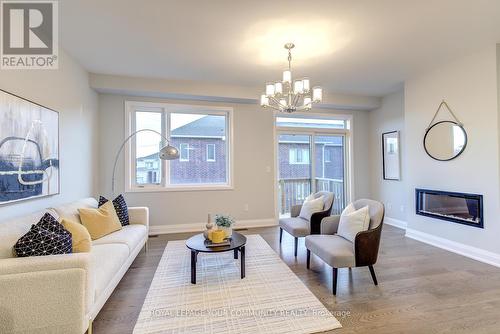 963 Grosbeak Trail, Pickering, ON - Indoor Photo Showing Living Room With Fireplace