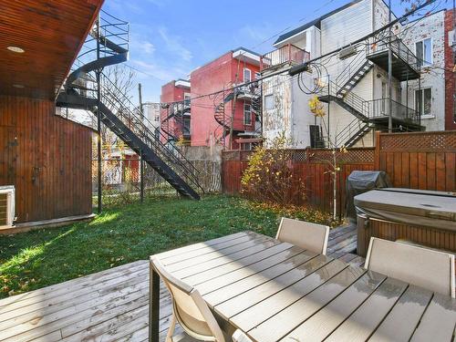 Backyard - 4478 Rue Fullum, Montréal (Le Plateau-Mont-Royal), QC - Outdoor With Deck Patio Veranda With Exterior