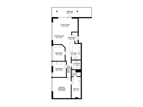 Plan (croquis) - 3-1179 Rue De Bleury, Montréal (Ville-Marie), QC - Other