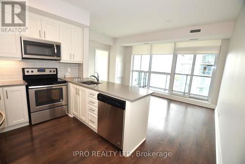 1302 - 15 Zorra Street, Toronto, ON - Indoor Photo Showing Kitchen With Stainless Steel Kitchen