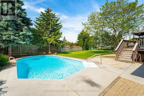 24 Grassington Court, Brampton, ON - Outdoor With In Ground Pool With Backyard