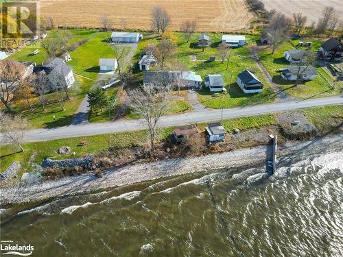 Waterfront from the Lake Side with Two Waterfront Sheds - 388 N Big Island Road, Prince Edward County, ON 