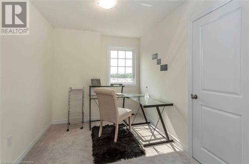 Home office featuring light colored carpet - 88 Decorso Drive Unit# 44, Guelph, ON - Indoor