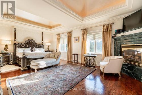 90 Humberview Drive, Vaughan, ON - Indoor Photo Showing Living Room With Fireplace