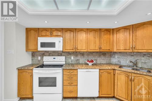 160 George Street Unit#601, Ottawa, ON - Indoor Photo Showing Kitchen With Double Sink