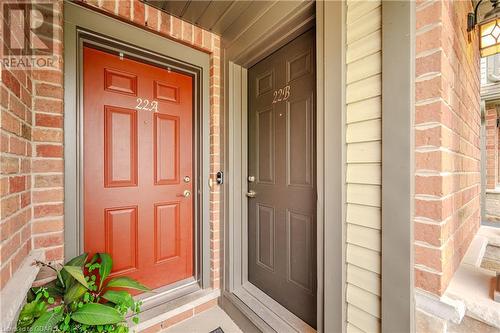 Entrance to property with covered porch - 146 Downey Road Unit# 22B, Guelph, ON -  With Exterior