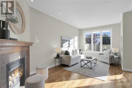 368 Horseshoe Crescent, Stittsville, ON - Indoor Photo Showing Living Room With Fireplace