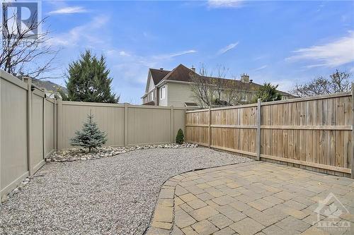 Imagine no grass to cut!! Very low maintenance backyard w/PVC fencing on 2 sides and no homes "directly" behind this unit - 368 Horseshoe Crescent, Stittsville, ON - Outdoor