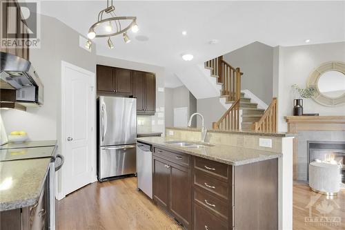 Granite countertops and stainless appliances! - 368 Horseshoe Crescent, Stittsville, ON - Indoor Photo Showing Kitchen With Double Sink