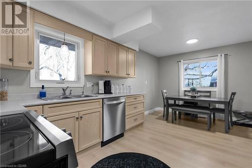 199 Hill Street E, Fergus, ON - Indoor Photo Showing Kitchen With Double Sink