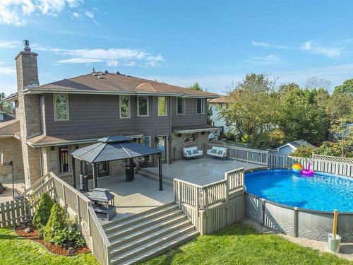 188 Crystal Place, Thunder Bay, ON - Outdoor With Above Ground Pool With Deck Patio Veranda