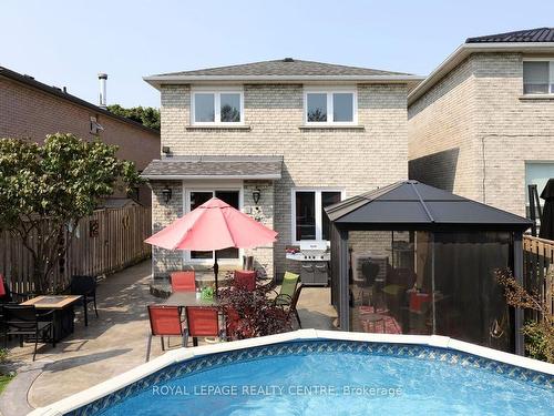 598 Pilcom Crt, Mississauga, ON - Outdoor With Above Ground Pool With Deck Patio Veranda With Exterior