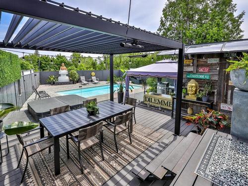 Backyard - 5288 Boul. Lévesque E., Laval (Saint-Vincent-De-Paul), QC - Outdoor With In Ground Pool With Deck Patio Veranda