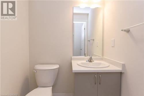 Bathroom featuring vanity and toilet - 620 Colborne Street W Unit# 42, Brantford, ON - Indoor Photo Showing Bathroom