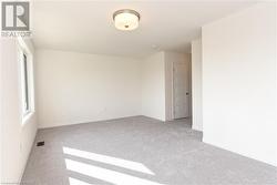 Empty room with light colored carpet - 