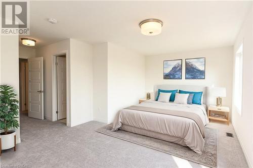 View of carpeted bedroom - 620 Colborne Street W Unit# 42, Brantford, ON - Indoor Photo Showing Bedroom