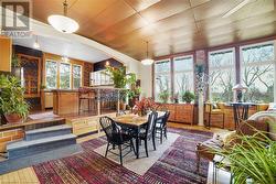 Dining space featuring light wood-type flooring - 