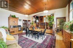 Dining space featuring light wood-type flooring - 