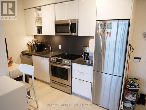 1807 - 30 Ordnance Avenue, Toronto, ON - Indoor Photo Showing Kitchen With Stainless Steel Kitchen With Upgraded Kitchen