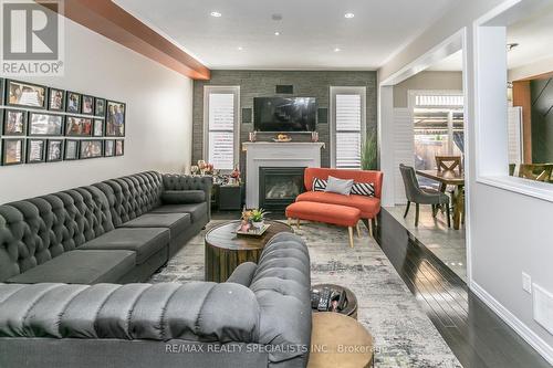 1579 Edgecroft Drive, Pickering, ON - Indoor Photo Showing Living Room With Fireplace