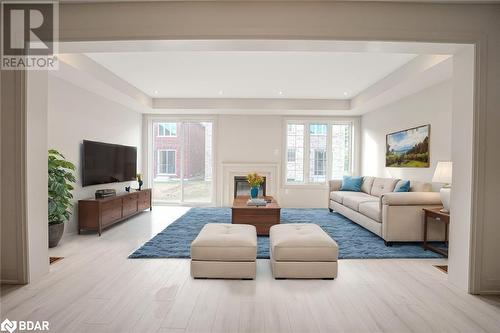 11 Amsterdam Drive, Barrie, ON - Indoor Photo Showing Living Room With Fireplace