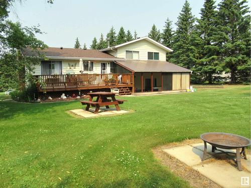 5152 32 St, Rural Wetaskiwin County, AB - Outdoor With Deck Patio Veranda With Backyard