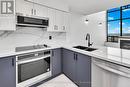 823 - 250 Manitoba Street, Toronto, ON  - Indoor Photo Showing Kitchen With Double Sink 